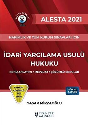 2021 Alesta İdari Yargılama Usulü Hukuku - 1