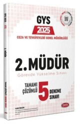 Ceza ve Tevkifevleri 2. Müdür GYS Tamamı Çözümlü 5 Deneme Sınavı - Data Yayınları