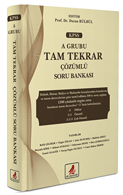 DB Yayıncılık 2021 KPSS A Grubu Tam Tekrar Soru Bankası Çözümlü - 1