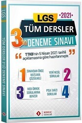 Sonuç Yayınları LGS Tüm Dersler 3`lü Deneme - Sonuç Yayınları
