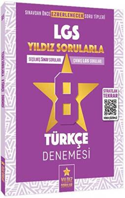 Yıldız Sorular Yayınları 8. Sınıf LGS Türkçe 8 Deneme Video Çözümlü - 1
