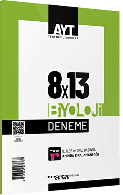 Marka Yayınları 2025 AYT Biyoloji 8 Deneme Tamamı Video Çözümlü - 1