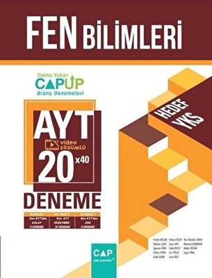 Çap Yayınları AYT Fen Bilimleri 20 x 40 Up Deneme - 1