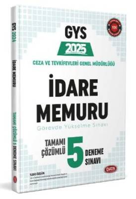 2025 Ceza ve Tevkifevleri İdare Memuru GYS Tamamı Çözümlü 5 Deneme Sınavı - 1