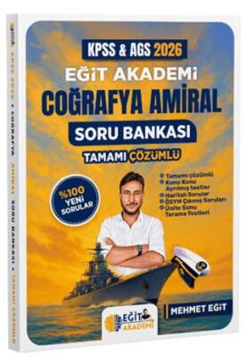 KPSS Coğrafya Amiral Soru Bankası Tamamı Çözümlü - 1