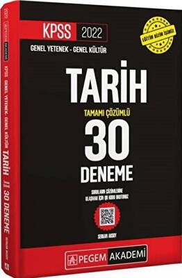Pegem Akademi Yayıncılık 2022 KPSS Genel Yetenek - Genel Kültür Tarih 30 Deneme - 1