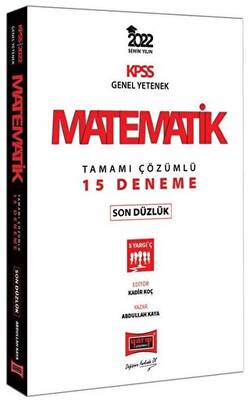 Yargı Yayınevi 2022 KPSS Genel Yetenek Matematik Son Düzlük Tamamı Çözümlü 15 Deneme