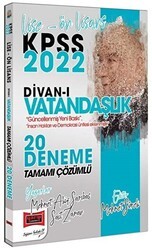 Yargı Yayınevi 2022 KPSS Lise Ön Lisans Divanı Vatandaşlık Tamamı Çözümlü 20 Deneme - Yargı Yayınevi