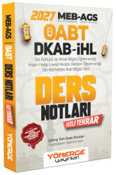 2027 ÖABT MEB-AGS DKAB Din Kültürü ve Ahlak Bilgisi Ders Notları - Yönerge Yayınları