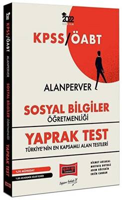 Yargı Yayınevi 2022 ÖABT AlanPerver Sosyal Bilgiler Öğretmenliği Yaprak Test - 1