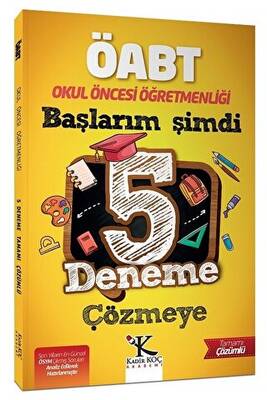 Kadir Koç Akademi 2022 ÖABT Okul Öncesi Öğretmenliği Başlarım Şimdi 5 Deneme Çözmeye - 1