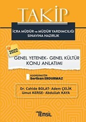 2022 Takip İcra Müdür ve Müdür Yardımcılığı Sınavına Hazırlık - Genel Yetenek Genel Kültür Konu Anlatımı - Temsil Kitap