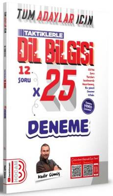 Benim Hocam Yayınları Tüm Adaylar İçin Taktiklerle Dil Bilgisi Tamamı Video Çözümlü 25 Deneme - 1