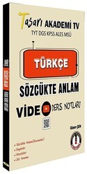 Tasarı Eğitim Yayınları Türkçe Cümlede Analitik Video Ders Notları 3 - Tasarı Eğitim Yayınları
