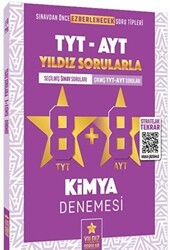 Yıldız Sorular Yayınları TYT AYT Kimya 8+8 Deneme Video Çözümlü - Yıldız Sorular Yayınları