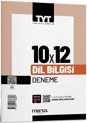 Marka Yayınları 2025 TYT Dil Bilgisi Tamamı Video Çözümlü 10 Deneme - 1