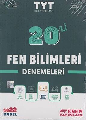 Esen Yayınları TYT Fen Bilimleri 20 li Denemeleri - 1