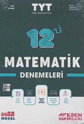 Esen Yayınları TYT Matematik 12 li Denemeleri - 1