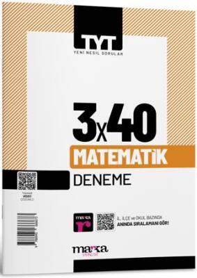 Marka Yayınları 2025 TYT Matematik 3 Deneme Tamamı Video Çözümlü - 1