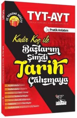 Kadir Koç Akademi YKS TYT AYT Başlarım Şimdi Tarih Çalışmaya 22 Deneme İlaveli - 1