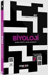 Marka Yayınları 2025 AYT Biyoloji Konu Özetli Yeni Nesil Soru Bankası Tamamı Video Çözümlü - Marka Yayınları