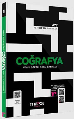 Marka Yayınları 2025 AYT Coğrafya Konu Özetli Yeni Nesil Soru Bankası Tamamı Video Çözümlü - 1