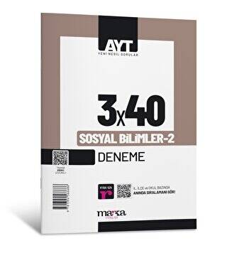 Marka Yayınları 2025 AYT Sosyal Bilimler-2 3x40 Deneme - 1