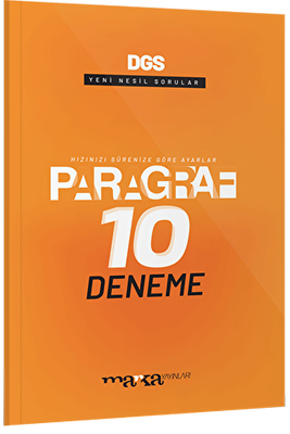 Marka Yayınları DGS Paragraf Yeni Nesil 10 Deneme - 1