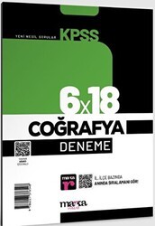 Marka Yayınları 2025 KPSS Coğrafya 6x18 Deneme Tamamı Video Çözümlü - Marka Yayınları