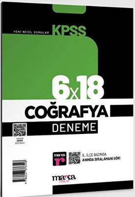 Marka Yayınları 2025 KPSS Coğrafya 6x18 Deneme Tamamı Video Çözümlü - 1