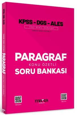 Marka Yayınları 2025 KPSS DGS ALES PARAGRAF Konu Özetli Yeni Nesil Soru Bankası Tamamı Video Çözümlü - 1