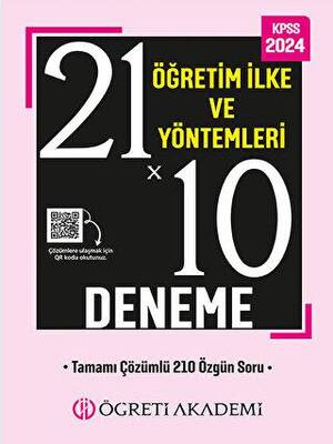 Öğreti Akademi KPSS Eğitim Bilimleri 21x10 Öğretim İlke ve Yöntemleri Deneme - 1