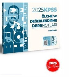 Benim Hocam Yayınları 2025 KPSS Eğitim Bilimleri Ölçme ve Değerlendirme Ders Notları - Benim Hocam Yayınları