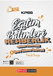 Pegem Akademi Yayıncılık KPSS Eğitim Bilimleri Rehberlik ve Özel Eğitim Ders İzleme Defteri - 1