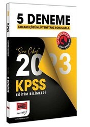 Yargı Yayınevi 2023 KPSS Eğitim Bilimleri Tamamı Çözümlü Son Çıkış 5 Deneme Sınavı - Yargı Yayınevi