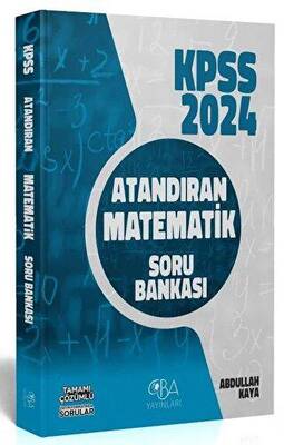CBA Akademi 2024 KPSS Matematik Atandıran Soru Bankası Çözümlü