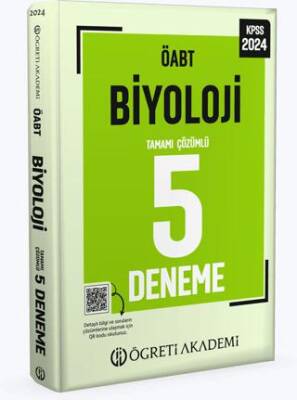 Öğreti Akademi 2024 KPSS ÖABT Biyoloji Tamamı Çözümlü 5 Deneme - 1