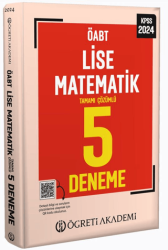 Öğreti Akademi 2024 KPSS ÖABT Lise Matematik 5 Deneme - Öğreti Akademi