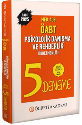 Öğreti Akademi 2025 MEB AGS ÖABT Psikolojik Danışma ve Rehberlik Öğretmenliği Tamamı Çözümlü 5 Deneme - 1