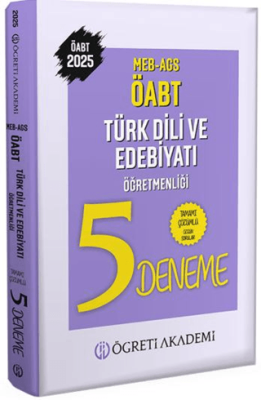 Öğreti Akademi 2025 MEB AGS ÖABT Türk Dili ve Edebiyatı Öğretmenliği Tamamı Çözümlü 5 Deneme - 1