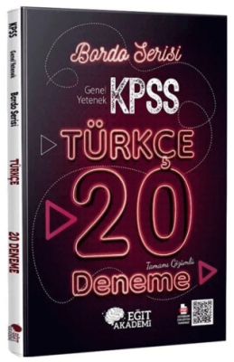 KPSS Türkçe Tamamı Çözümlü 20 Bordo Deneme Sınavı - 1