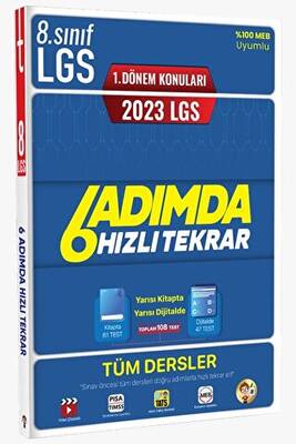 Tonguç Akademi 2023 LGS 1. Dönem 6 Adımda Tüm Dersler Hızlı Tekrar - 1