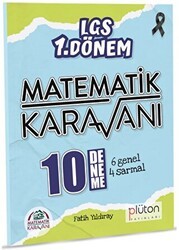Plüton Yayınları LGS 1. Dönem Matematik Karavanı 10 Deneme Sınavı - Plüton Yayınları