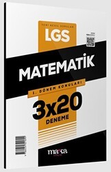 Marka Yayınları 2025 LGS 1.Dönem Konuları Matematik 3 Deneme - Marka Yayınları