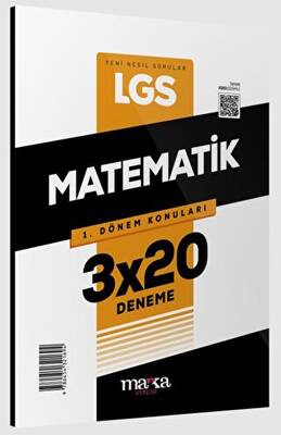 Marka Yayınları 2025 LGS 1.Dönem Konuları Matematik 3 Deneme - 1