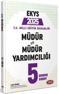 Data Yayınları 2025 MEB EKYS Müdür ve Müdür Yardımcılığı 5 Deneme Sınavı - 1