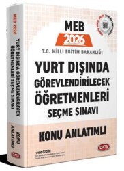 2026 MEB Yurt Dışında Görevlendirilecek Öğretmenleri Seçme Sınavı Konu Anlatımlı - Data Yayınları