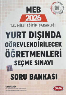 Data Yayınları 2025 MEB Yurt Dışında Görevlendirilecek Öğretmenleri Seçme Sınavı Soru Bankası - 1