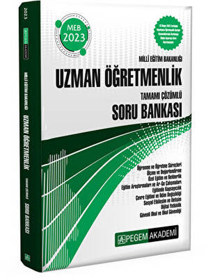 Pegem Akademi Yayıncılık 2023 Milli Eğitim Bakanlığı Uzman Öğretmenlik Soru Bankası - 1