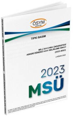 2023 MSÜ Çıkmış Sorular Tıpkı Basım - 1